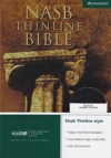 NASB - Thinline Bible (black, bonded leather)