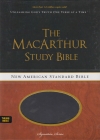 MacArthur Study Bible - NAS - raven leathersoft, thumb index