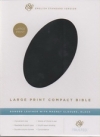 Large Print Compact Bible - ESV (black, bonded leather, magnet closure)