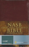 Giant Print Reference Bible - NAS - Personal Size