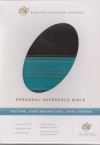 Personal Reference Bible - ESV (Trutone, dark brown/teal, trail design)