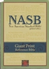 Giant Print Reference Bible - NAS (black, genuine leather)