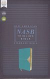NASB Thinline Bible - Teal leathersoft