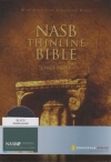 Thinline Bible - Large Print - NAS (black, bonded leather)